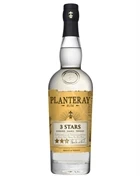 Klar rombutelj med stjerne-etiket, Planteray 3 Stars